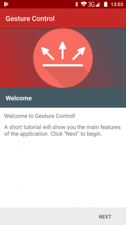 Gesture Control: ejecutar la aplicación