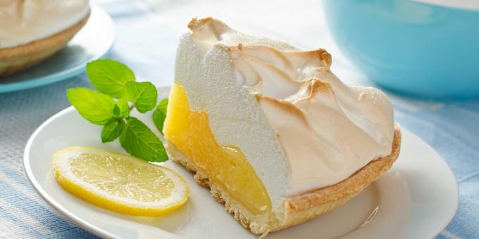 Limón tarta de merengue c