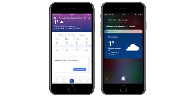 aplicaciones habilitadas rápidas comandos Siri en iOS 12: The Weather Channel