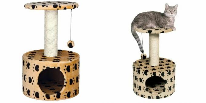 Casas para gatos: con juguete y rascador