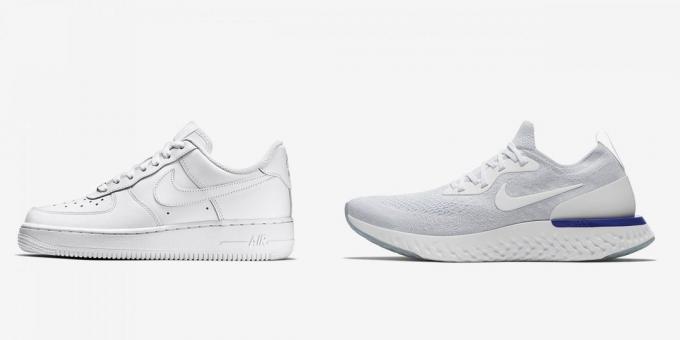Los nuevos zapatos: Nike Air Force 1 y el Nike de Epic reaccionan