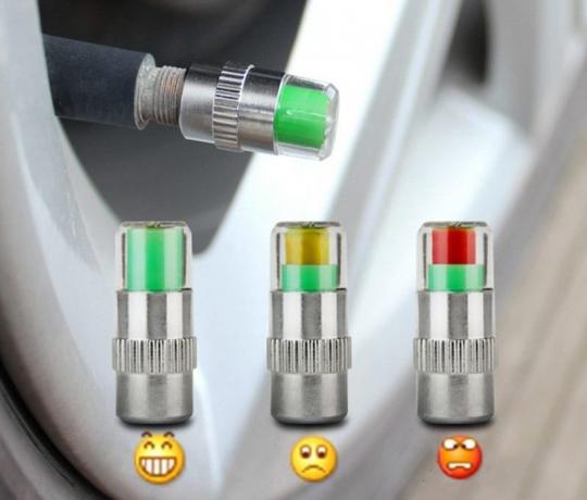Los indicadores de presión de los neumáticos