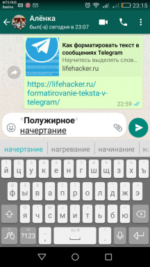 Cómo dar formato a los mensajes de texto en WhatsApp