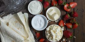 Cómo cocinar un chimichanga - panecillos dulces con fresa y crema de queso