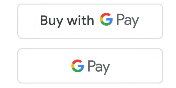 Botones con logotipo de Google de pago