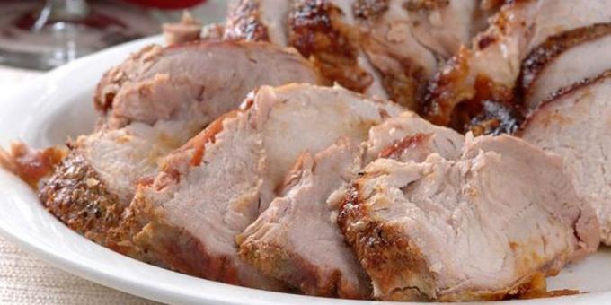Cómo cocinar la carne de cerdo cocida en el horno con la salsa de soja y miel