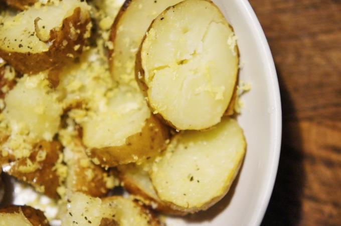 Patatas con la ralladura de limón
