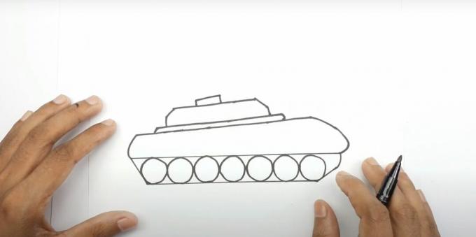 Dibuja una torre de tanque