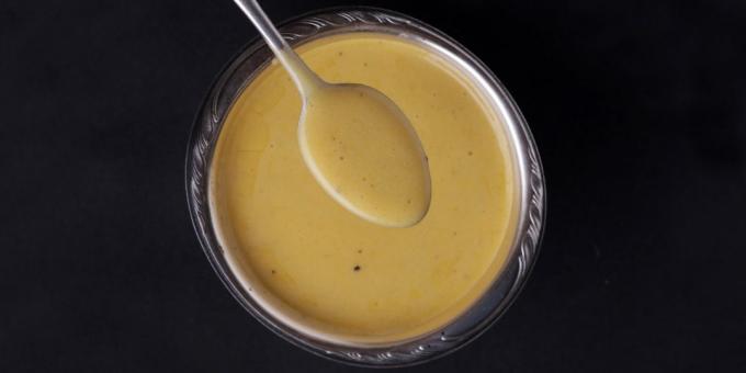 salsas de yogur de dieta: vestirse con la mostaza