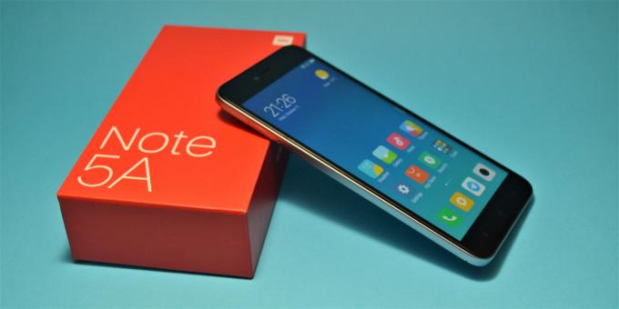 Descripción general de Xiaomi redmi Nota 5a - un teléfono inteligente que puede disparar el presupuesto