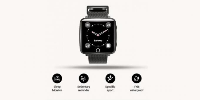 SmartWatch Lenovo Carme con una línea clásica