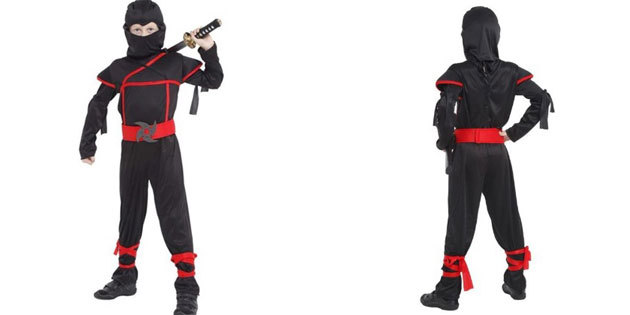 Ninja traje para Halloween