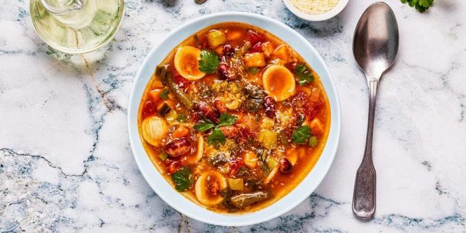 Minestrone con tocino