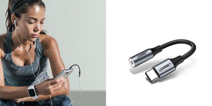 Electrónica: adaptador de auriculares Ugreen