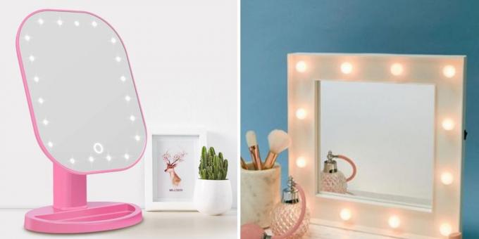 Lo que hay que darle a la madre un regalo de cumpleaños: un espejo con luz de fondo LED