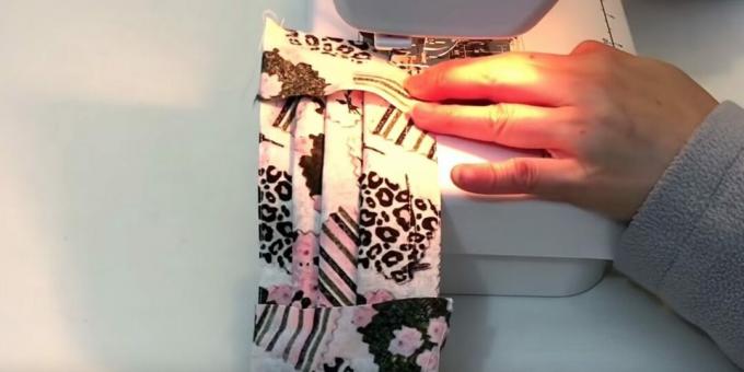 Cómo coser una máscara médica con sus propias manos: coser rayas en los lados