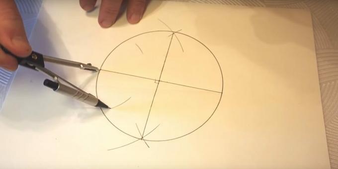 Cómo dibujar una estrella de cinco puntas: boceto en el lado izquierdo