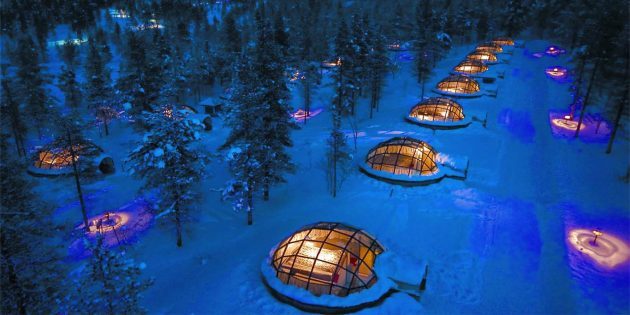 El hotel cuenta con los esquimales, Finlandia