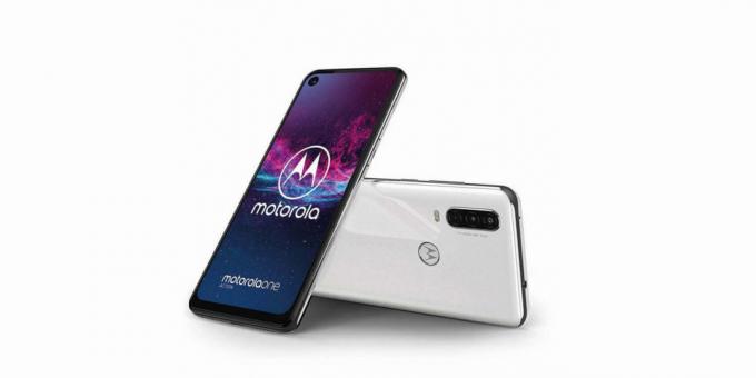 Una acción blanco Motorola