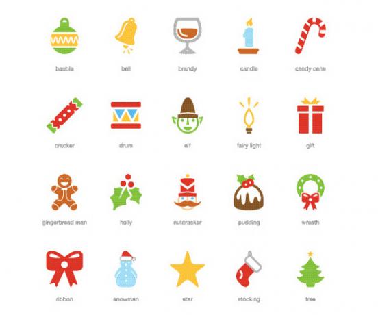 Freebie: festivo icono de la Navidad Paquete (20) .EPS Iconos de The Smashing editorial