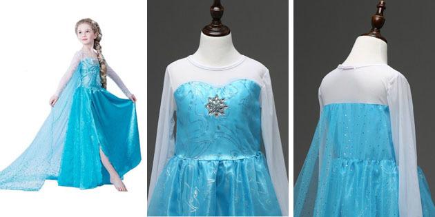 Vestidos de niñas en el baile de graduación: vestir como Elsa