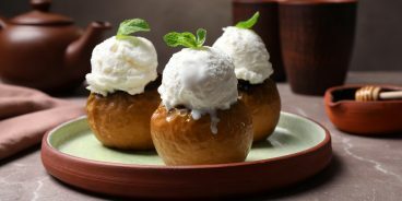 Manzanas al horno con ciruelas pasas