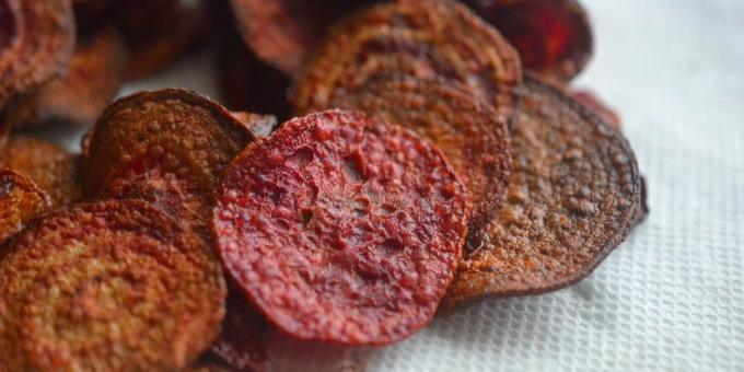 chips de remolacha con canela