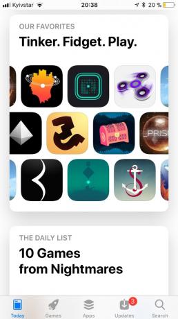 App Store en iOS 11: colecciones