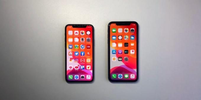 iPhone 11 Pro izquierda, derecha - iPhone 11