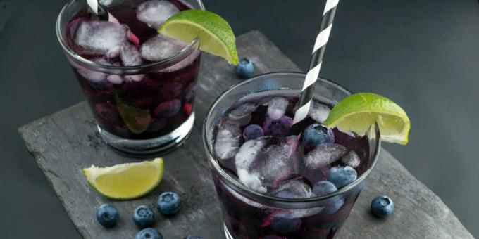 blueberry mojito con vodka