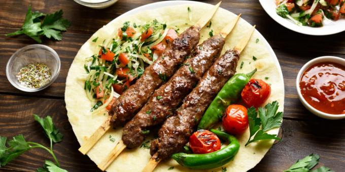 Kebab de ternera pakistaní