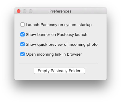 Pasteasy para OS X