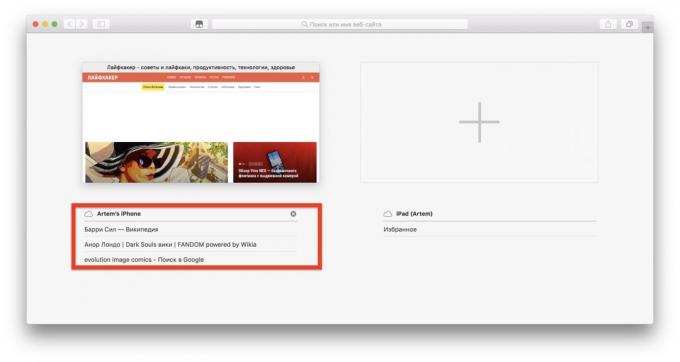  iPhone Mac: Ejecutar pestañas de Safari