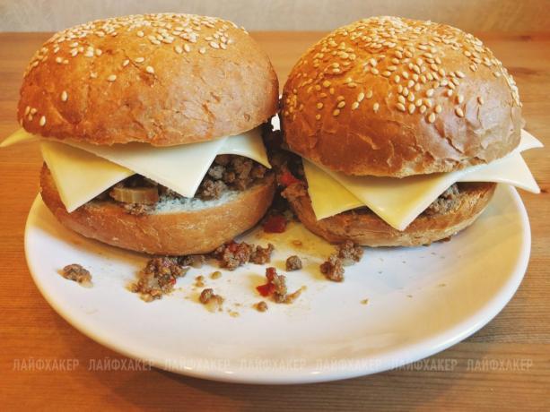 Joe descuidado: Dos hamburguesa