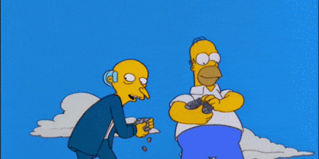 Homer Simpson por dinero