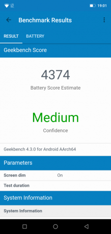 Ulefone armadura 5: GeekBench batería