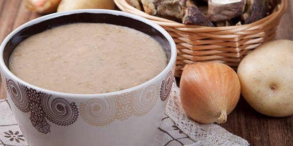 sopa de crema con champiñones y patatas: Receta