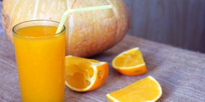 jugo de calabaza con naranja