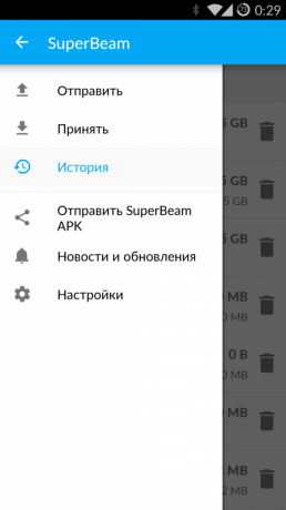 Cómo transferir archivos de gran tamaño con Superbeam para Android