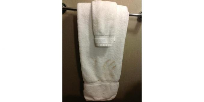 toallas en un hotel malo