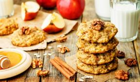 Galletas de avena con manzana y harina integral