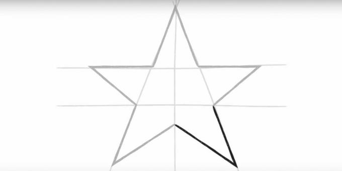 Dibuja el quinto punto de la estrella