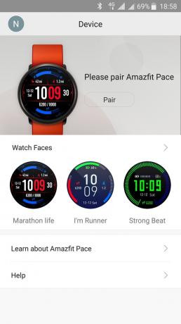 Xiaomi Amazfit Pace: Trabajo con aplicaciones