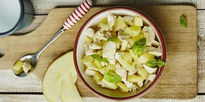 Recetas con manzanas: Ensalada con manzanas y pollo