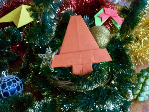 de navidad de Origami