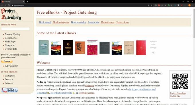 Dónde descargar libros: Proyecto Gutenberg