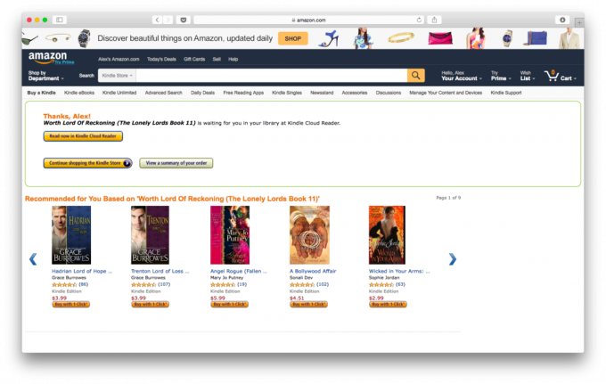 La compra de libros en Amazon