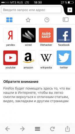 Firefox para iOS: Compartir