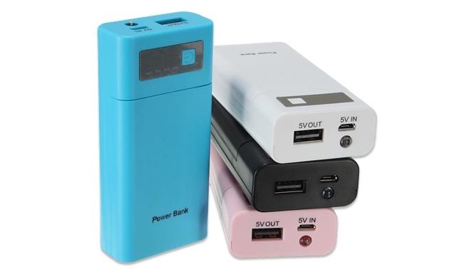 Moda-Universal-multicolor-portable-5V-1A-USB-DIY-Power-Banco-2X-18650-batería-cargador-Case-Kit