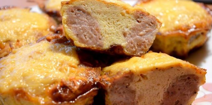 Lo que hay que cocinar la carne picada: carne magdalenas rellenas